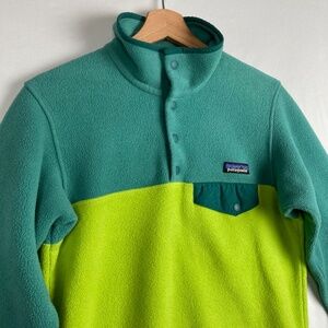 Patagonia Synchilla Sweater Women's XS Snap-T Fleece Outdoor Pullover Sweatshirt